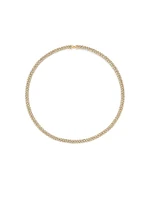 Curb Chain Necklace 18K Yellow Gold