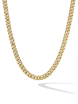 Curb Chain Necklace In 18K Yellow Gold