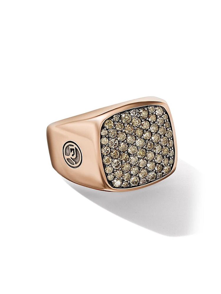 Streamline Signet Ring 18K Rose Gold