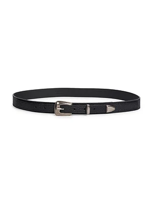 Minimal Western Leather Belt