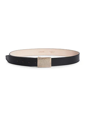 Clip Wide Leather Belt