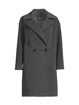 Wool-Cashmere Double-Breasted Coat