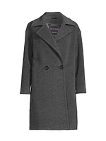 Wool-Cashmere Double-Breasted Coat