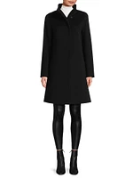 Envelope Collar Wool-Cashmere Coat