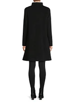 Envelope Collar Wool-Cashmere Coat