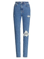 Paradise Lost Hi N Wasted Distressed Skinny Jeans