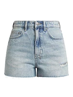 Paradise Lost Rise N High Denim Shorts