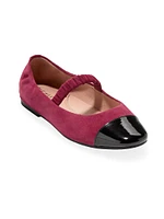 Yvette Suede Ballet Flats