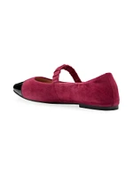 Yvette Suede Ballet Flats