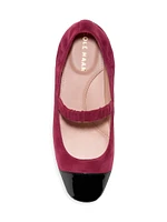 Yvette Suede Ballet Flats