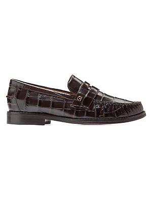 Lux Pinch Leather Penny Loafers
