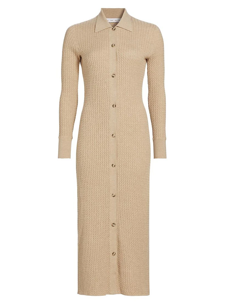 Phillips Micro-Cable-Knit Dress