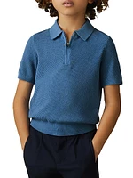 Little Boy's & Ivor Half-Zip Polo Shirt