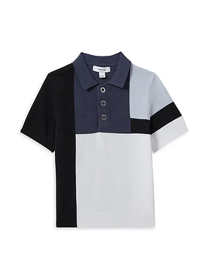 Little Boy's & Charge Colorblock Polo Shirt