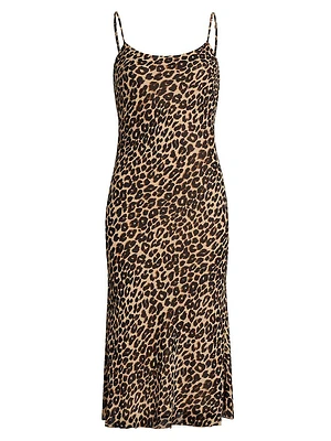 Emerick Leopard Slip Dress