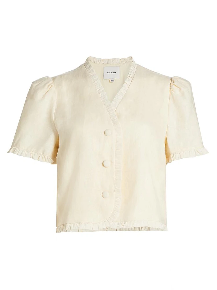 Bess Linen Top