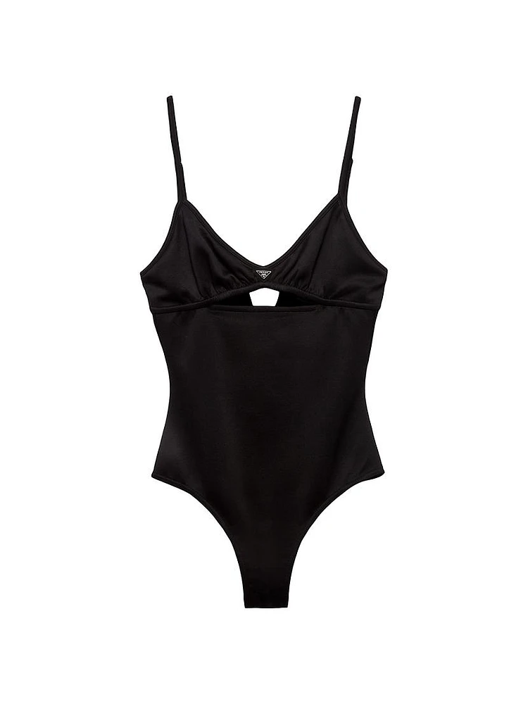 Interlock Fabric One-Piece Swimsuit