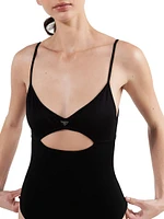 Interlock Fabric One-Piece Swimsuit