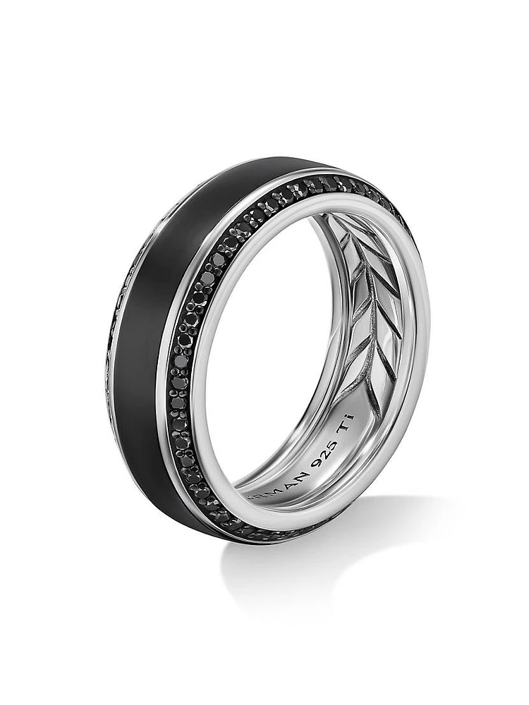 Beveled Band Ring Titanium