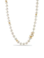 Helena Pearl Strand Necklace in 18K Yellow Gold