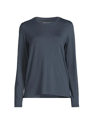 Soft Touch Semi-Relaxed Long-Sleeve T-Shirt