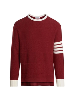 4-Bar Wool Crewneck Sweater