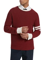 4-Bar Wool Crewneck Sweater