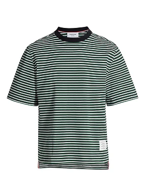 Striped Cotton Oversized T-Shirt