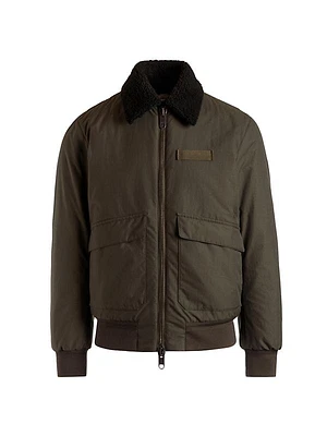 Bally x Adrien Brody Sherpa-Collar Bomber Jacket