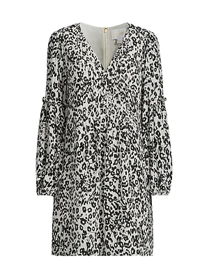 Cleme Leopard Silk Dress