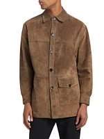 Yoel Distressed Suede Jacket