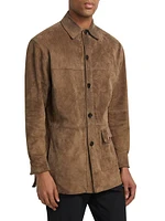 Yoel Distressed Suede Jacket