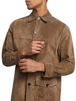 Yoel Distressed Suede Jacket