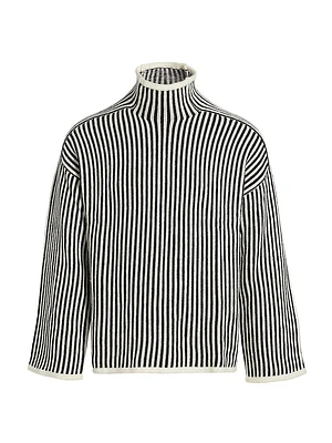 Awate Striped Turtleneck Sweater