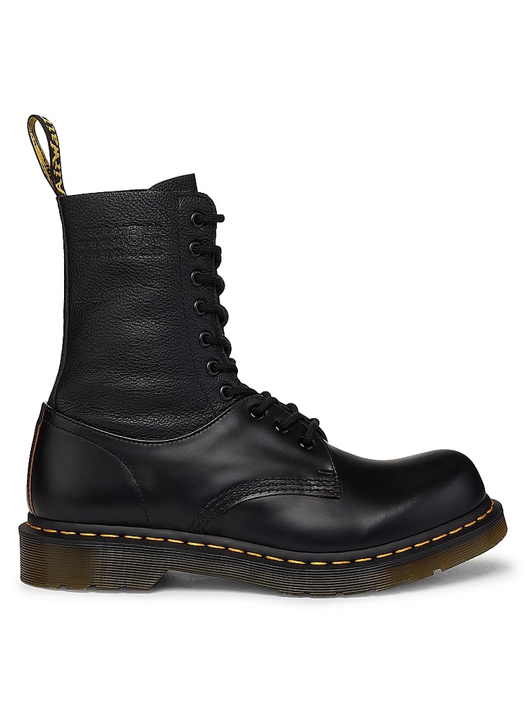Dr. Martens x MM6 Maison Margiela Twisted 10-Eye Leather Boots