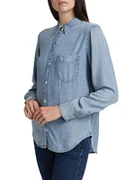 Ingrid Chambray Button-Up Shirt