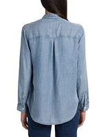 Ingrid Chambray Button-Up Shirt