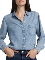 Ingrid Chambray Button-Up Shirt