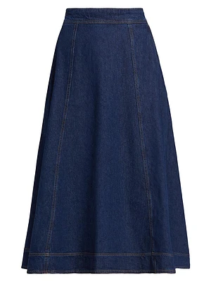 Delilah Denim Midi-Skirt