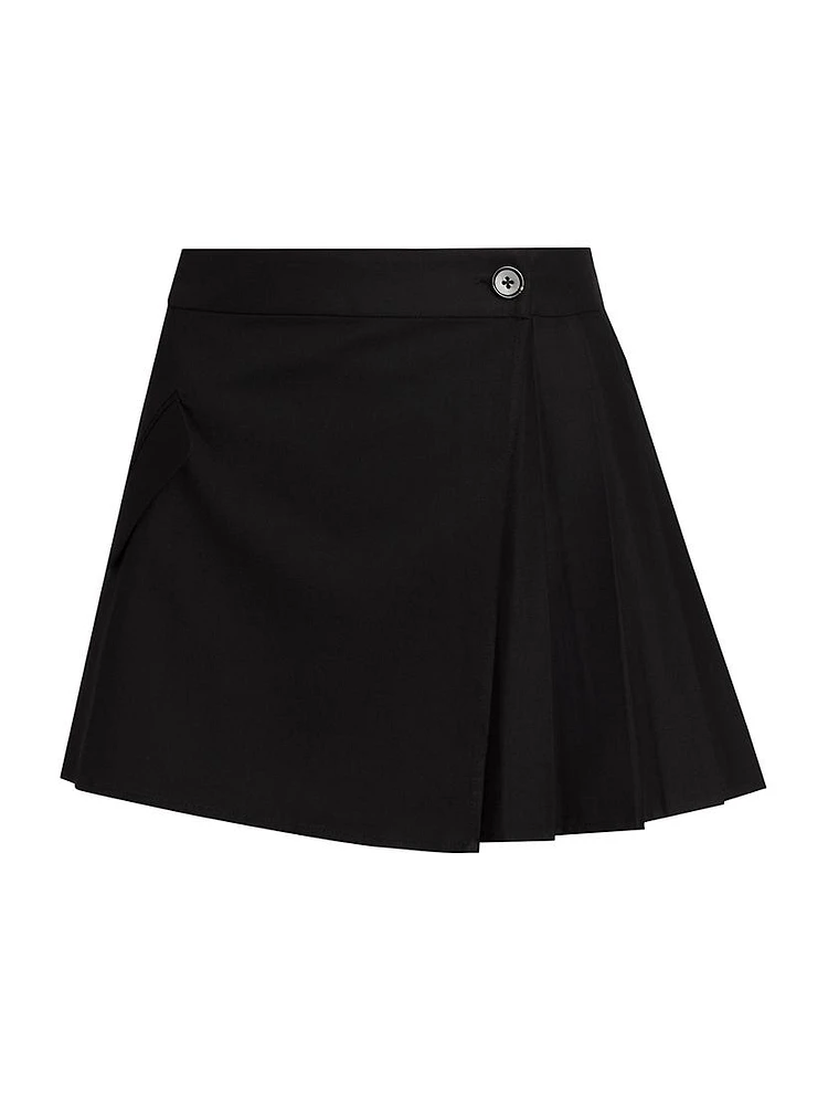 Adriana Wrap-Style Miniskirt