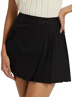 Adriana Wrap-Style Miniskirt