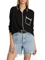 Charli Blanket-Stitch Shirt