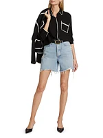 Charli Blanket-Stitch Shirt