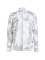 Charli Striped Linen-Blend Shirt