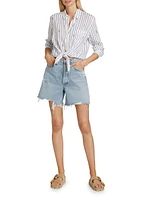 Charli Striped Linen-Blend Shirt