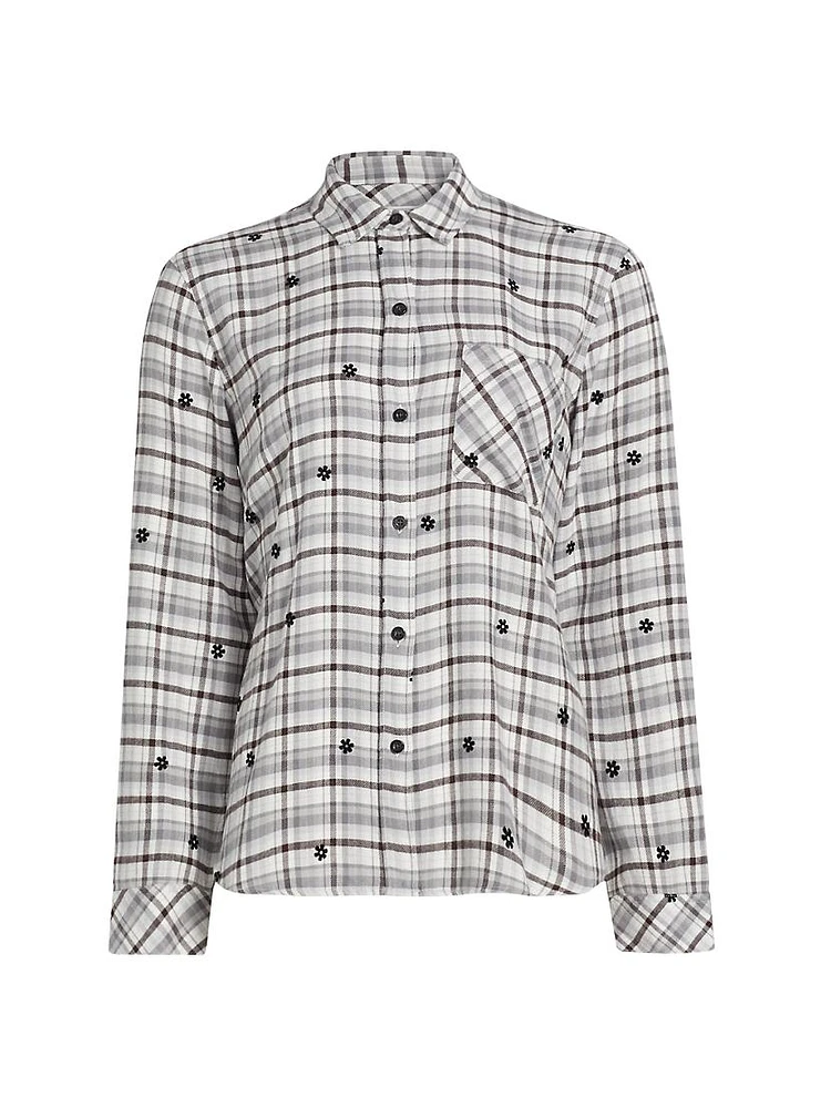 Milo Plaid Floral Flannel Shirt