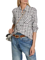 Milo Plaid Floral Flannel Shirt