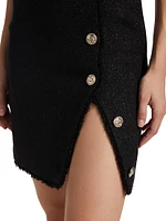 Tanya Shimmer Tweed Miniskirt