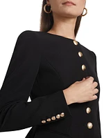 Ophelia Crepe Peplum Blazer