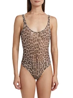 Gigi Leopard Mesh Bodysuit